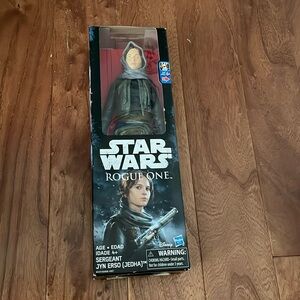 STAR WARS Sergeant Jyn Erso Jedha  Action Figure Rogue One Disney Hasbro 12"